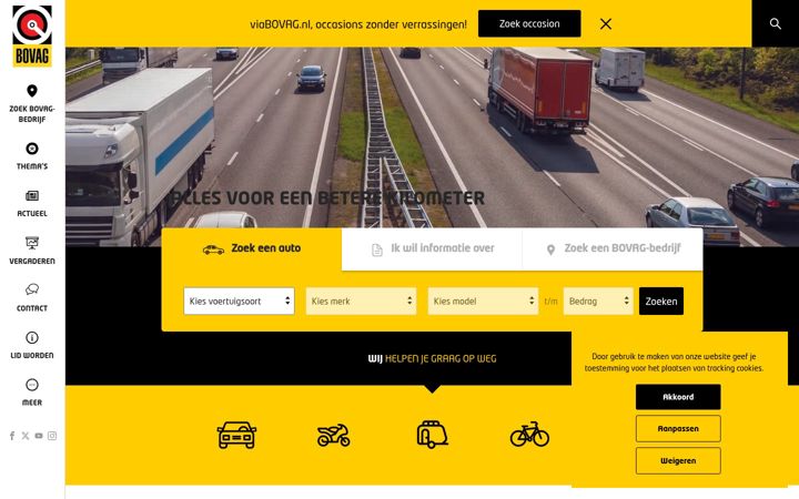 Screenshot of bovag.nl