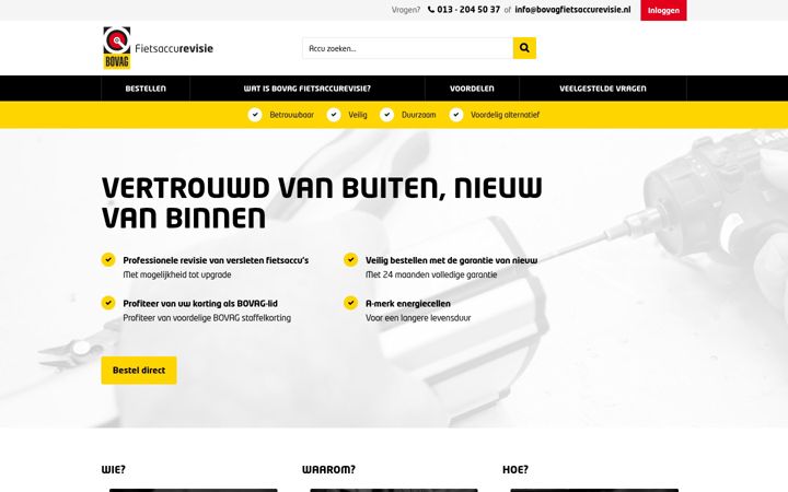 Screenshot of bovagfietsaccurevisie.nl