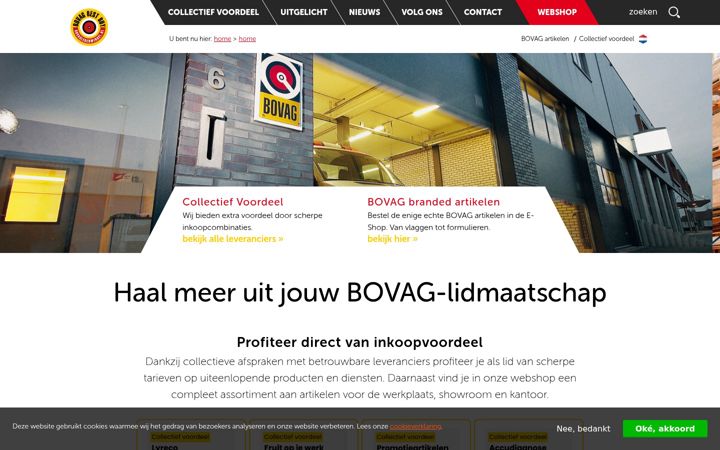 Screenshot of bovagledenwinkel.nl