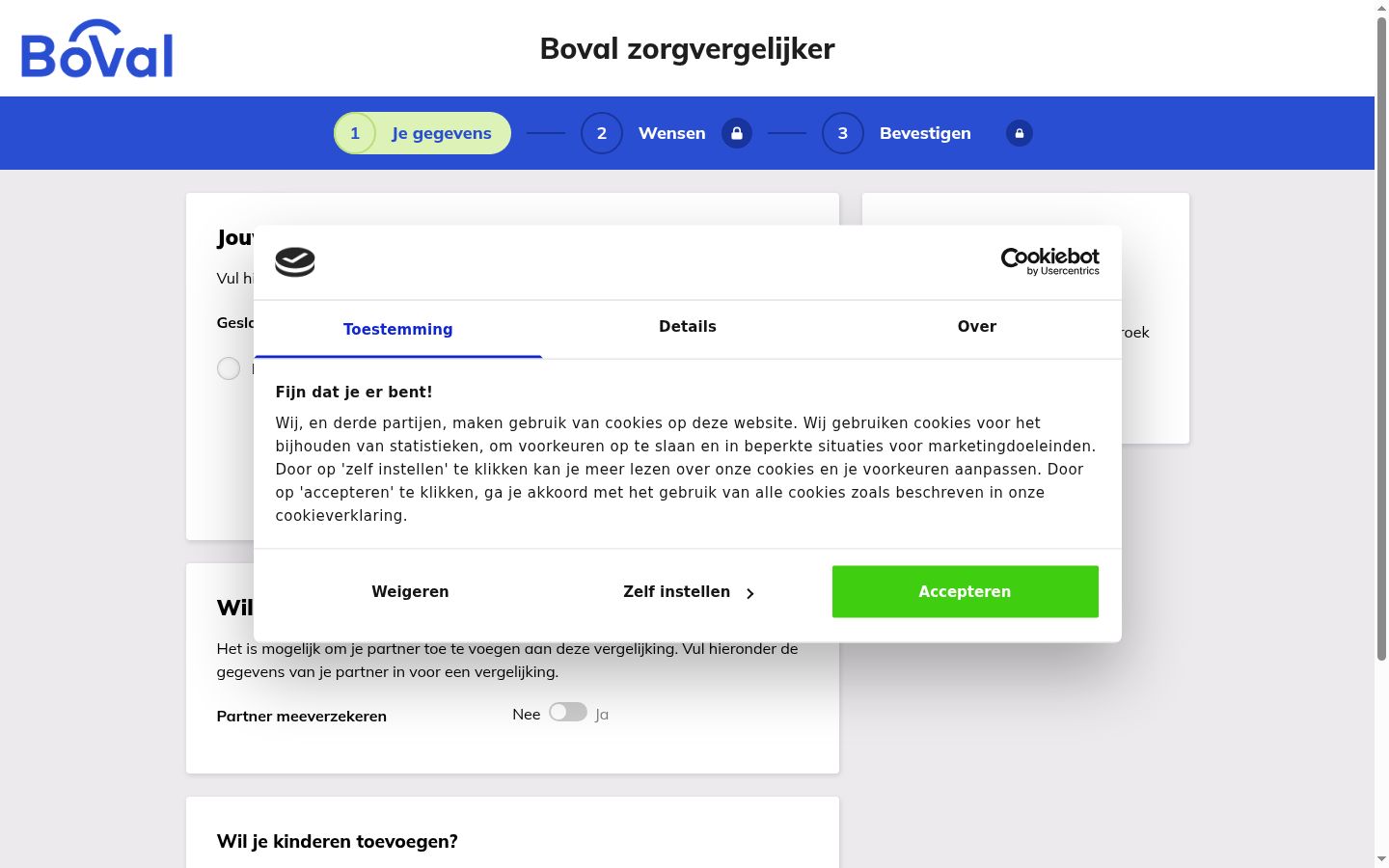 Sutikimo reklamjuostės, rodytos prieš bet kokią sąveiką, ekrano kopija