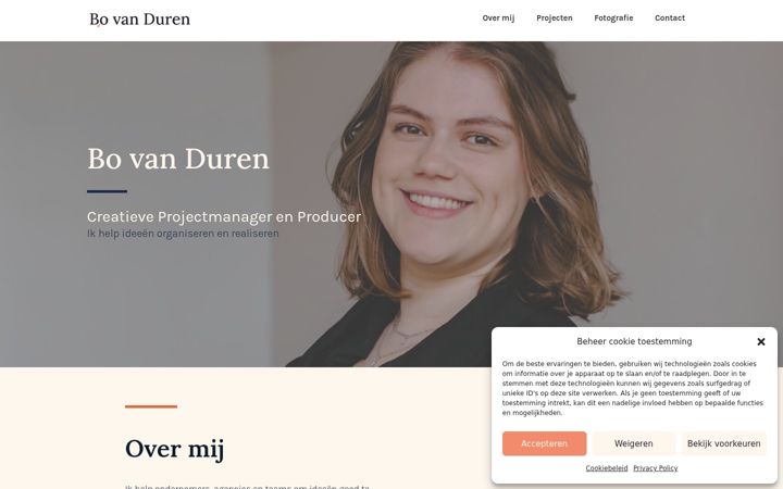 Screenshot of bovanduren.nl