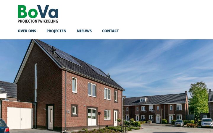 Screenshot of bovaprojectontwikkeling.nl