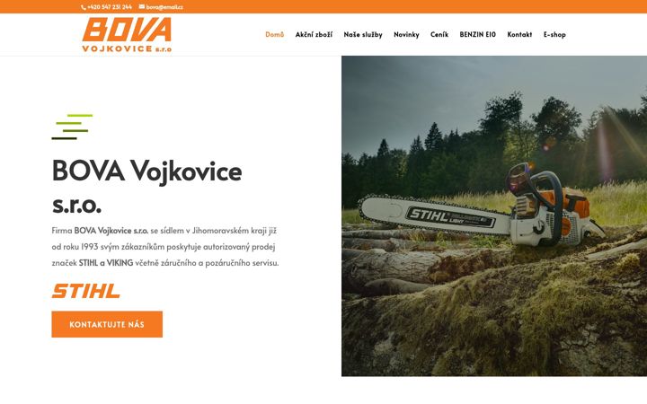 Képernyőkép: bovavojkovice.cz