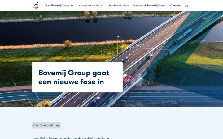 Screenshot of bovemijgroup.nl