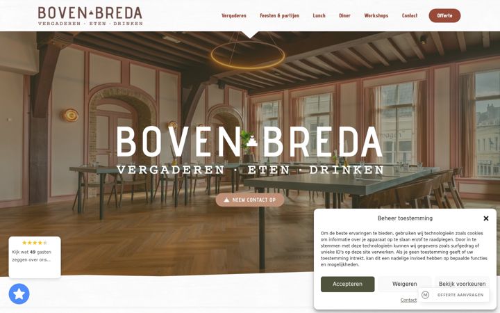 Screenshot of bovenbreda.nl