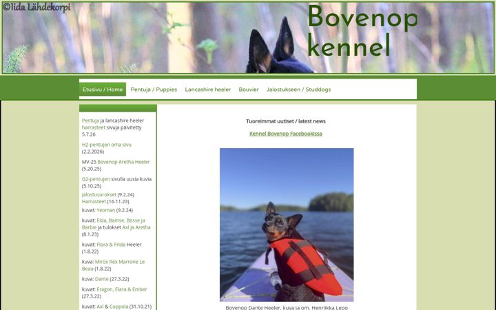 Screenshot of bovenopkennel.net