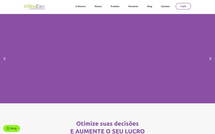 Screenshot of bovexo.com