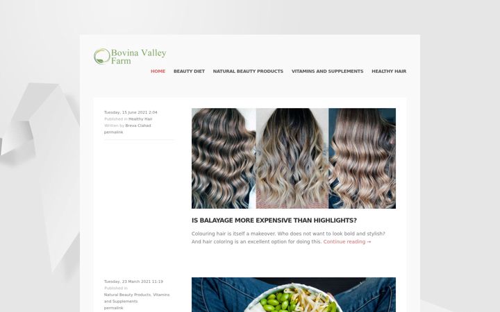 Screenshot of bovinavalleyfarm.com