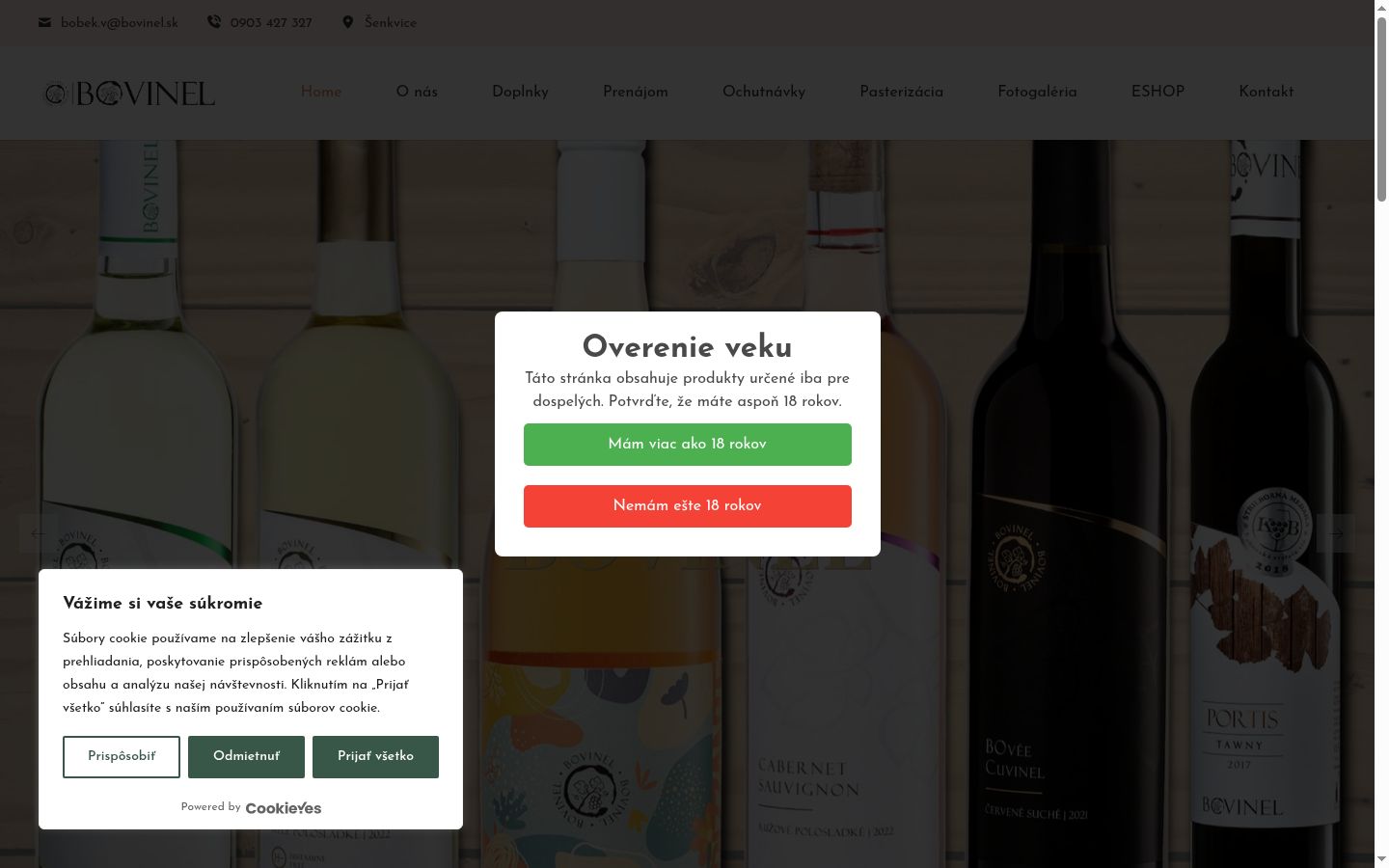 Sutikimo reklamjuostės, rodytos prieš bet kokią sąveiką, ekrano kopija