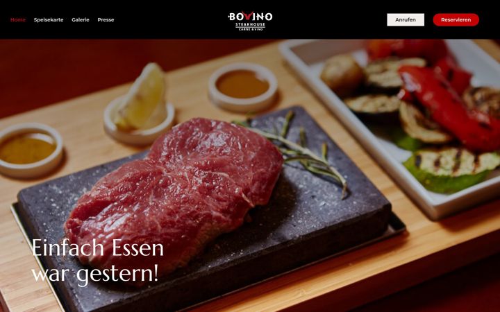 Screenshot of bovino-steakhouse.de
