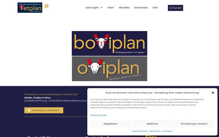 Screenshot του boviplan.de