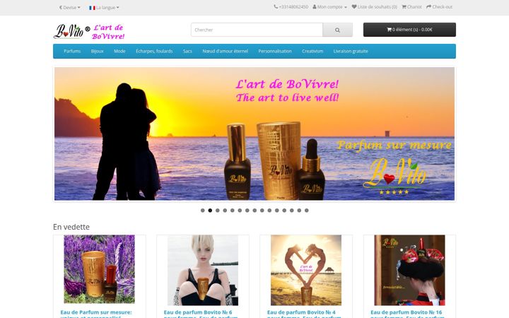 Screenshot of bovito.com