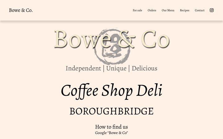 Screenshot of boweandco.com