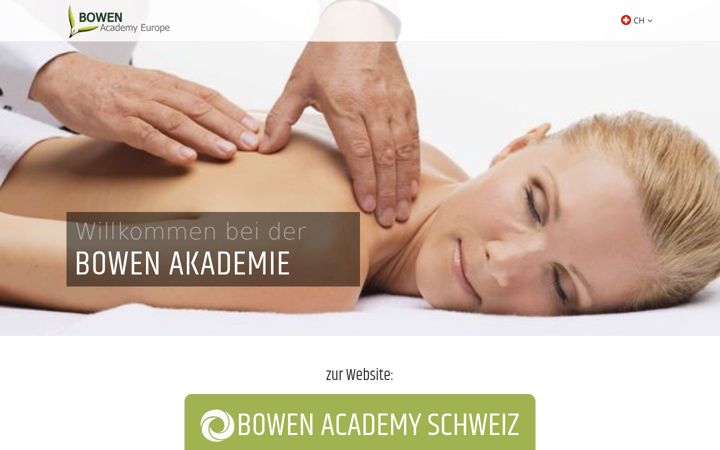 Screenshot of bowen-academy.ch