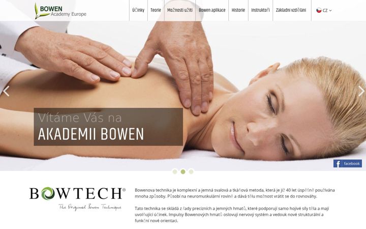Képernyőkép: bowen-academy.cz