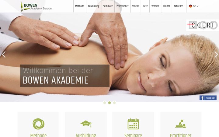 Ekrano kopija bowen-academy.de