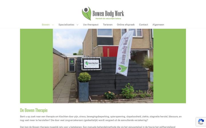 Screenshot of bowenbodywork.nl