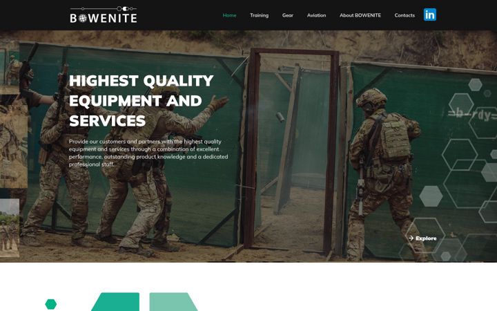 Screenshot of bowenite.eu
