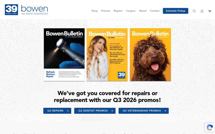 Screenshot of bowenproducts.com