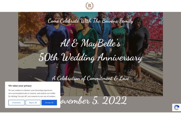 Screenshot of bowensfamily.com