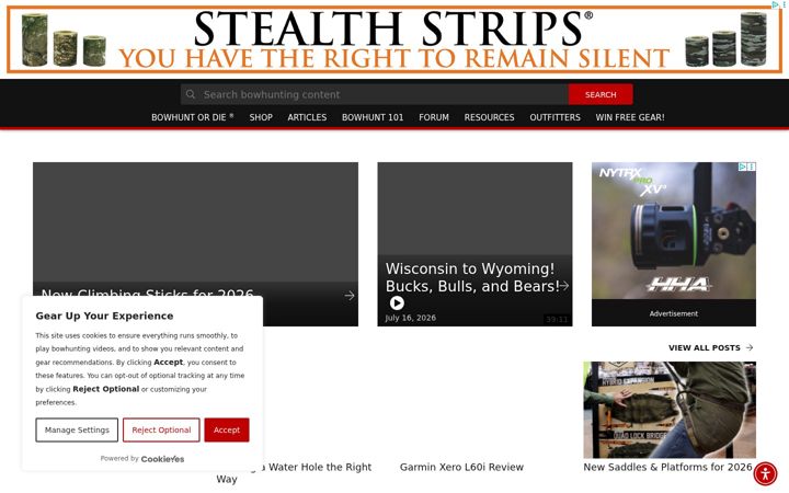 Screenshot of bowhunting.com