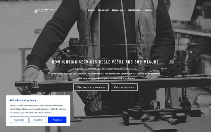 Screenshot of bowhuntingservices.fr