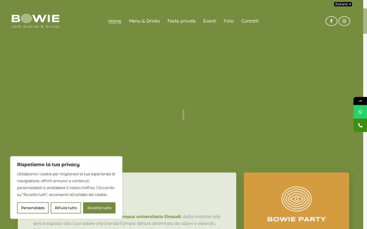 Skjámynd af bowietorino.it