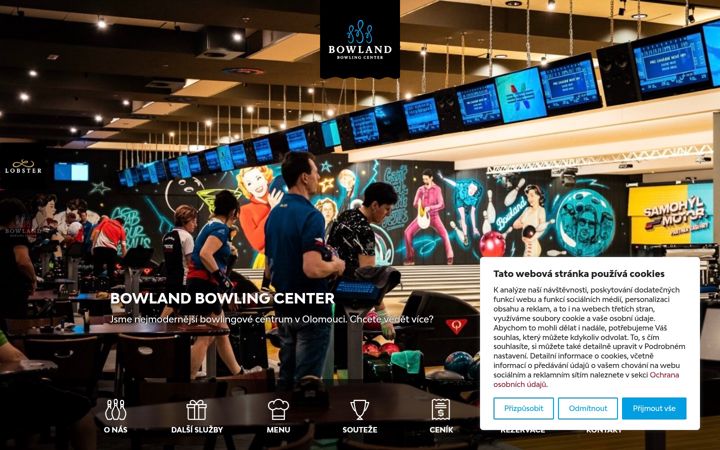 Screenshot of bowland-center.cz
