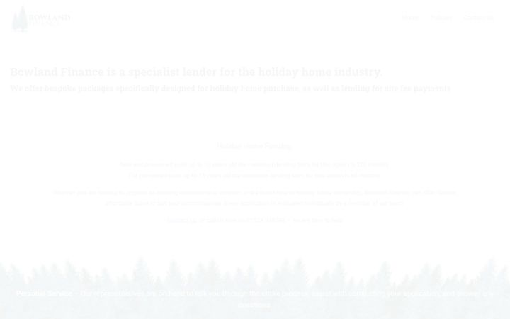 Screenshot of bowlandfinance.com