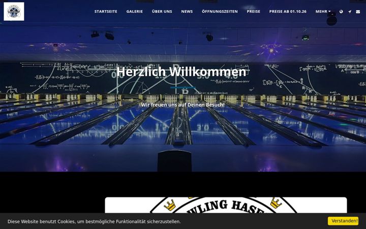 Screenshot of bowling-hasenheide.com