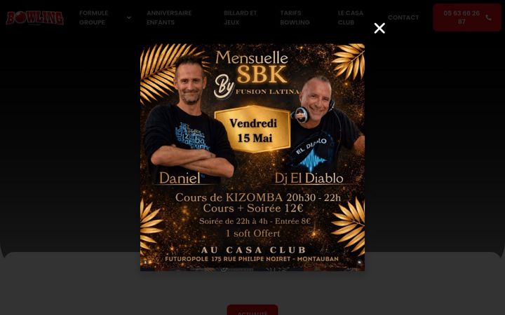 Screenshot of bowling-montauban.com