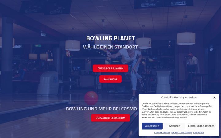 Ekrano kopija bowling-planet.de