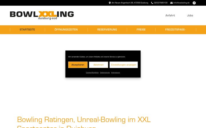 Ekrano kopija bowling-ratingen.de
