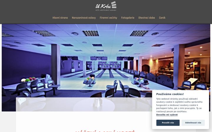Screenshot of bowling-u-krbu.cz