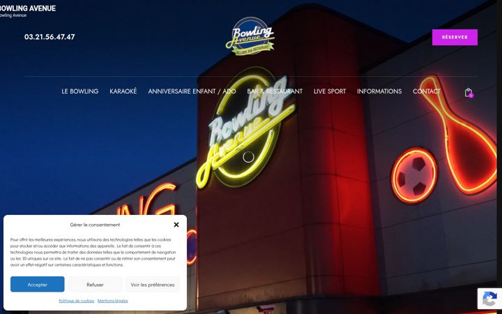 Screenshot of bowlingavenue.fr