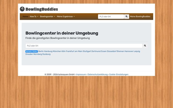 Screenshot of bowlingbuddies.de