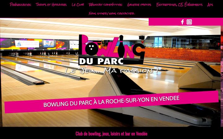 Screenshot of bowlingduparc.fr