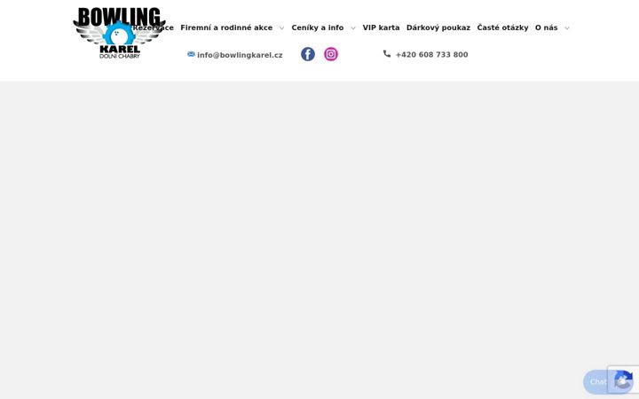 Zrzut ekranu bowlingkarel.cz
