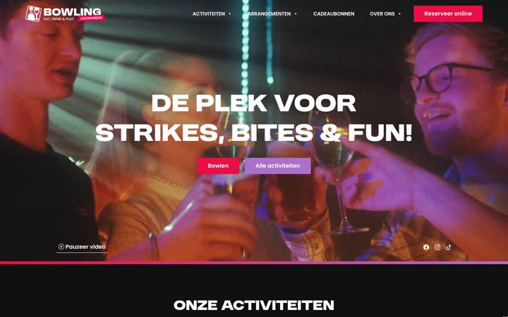 Screenshot of bowlingleeuwarden.nl