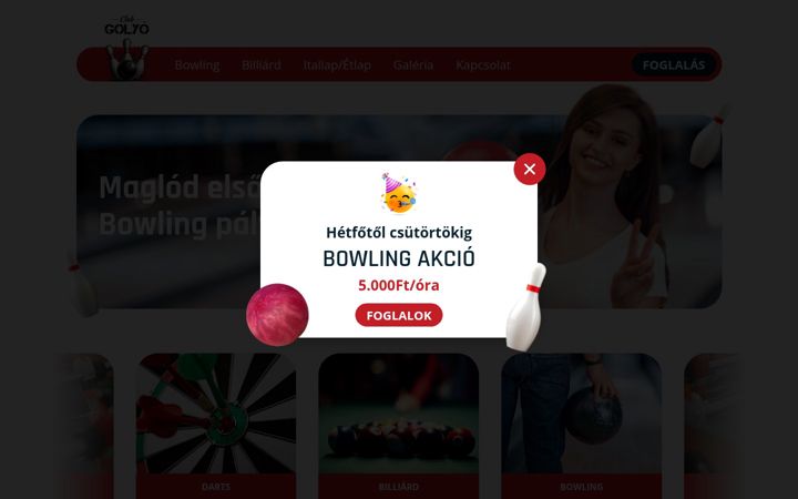 Képernyőkép: bowlingmaglod.hu