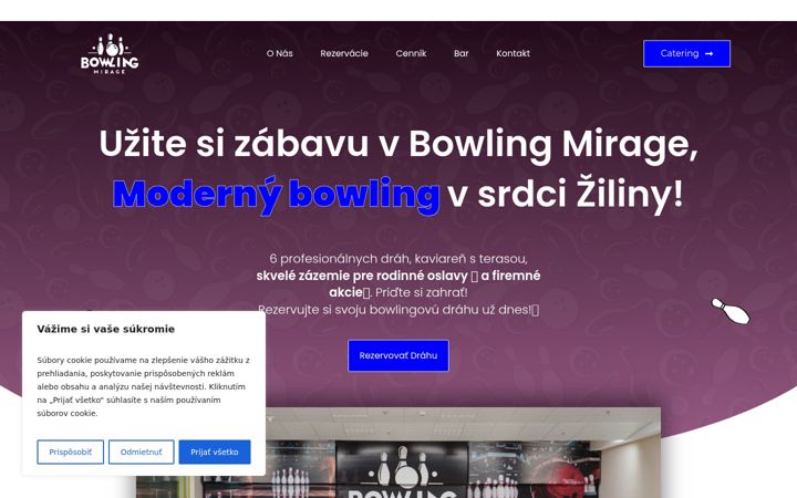 Screenshot of bowlingmirage.sk
