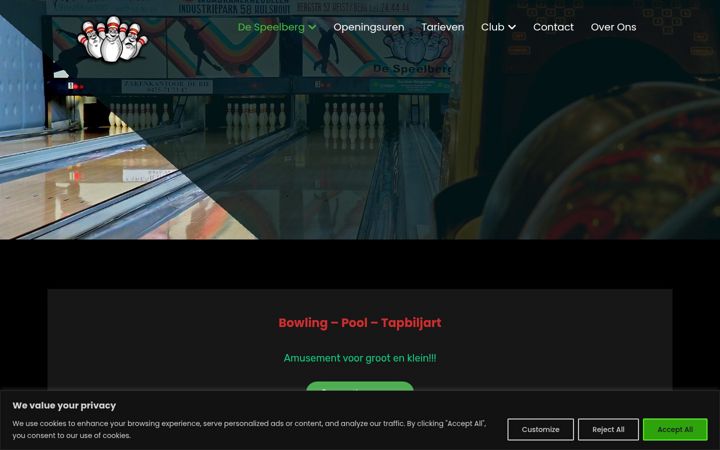 Screenshot of bowlingspeelberg.be