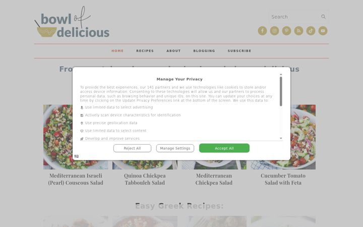 Ekrano kopija bowlofdelicious.com