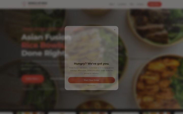 Screenshot of bowlsofrice.com