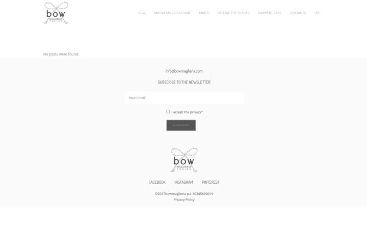 Screenshot of bowmaglieria.com