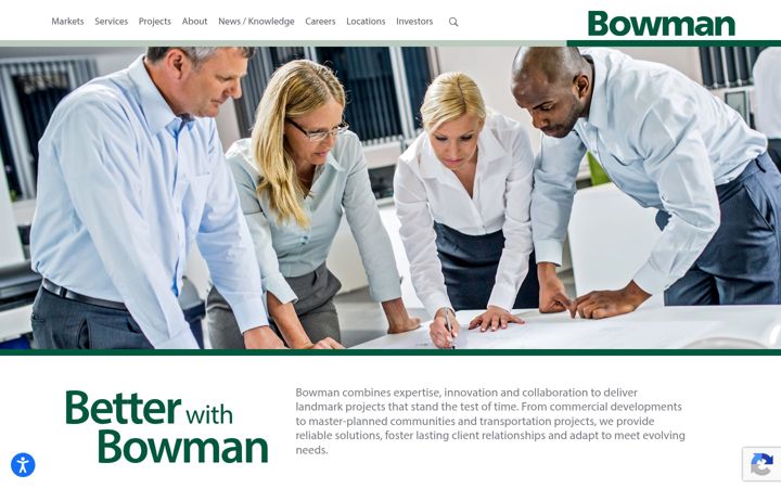 Screenshot of bowmancg.com