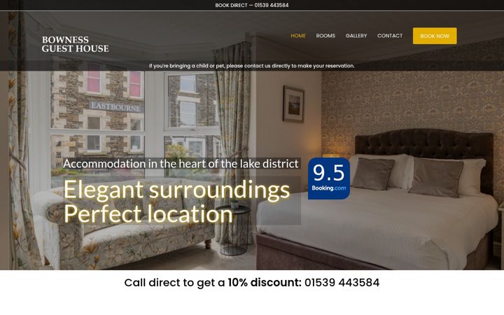 Screenshot of bownessguesthouse.co.uk