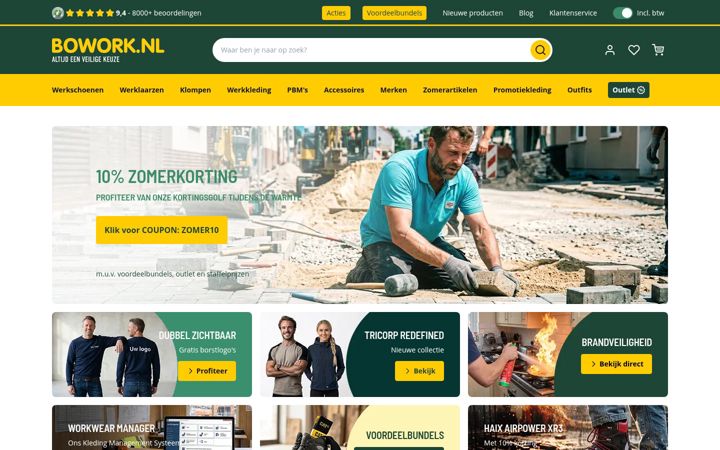 Screenshot of bowork.nl