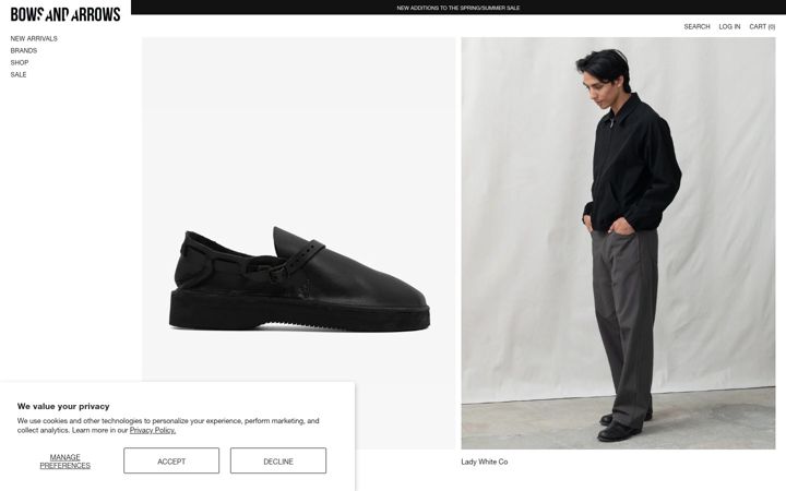 Screenshot of bowsandarrowsberkeley.com