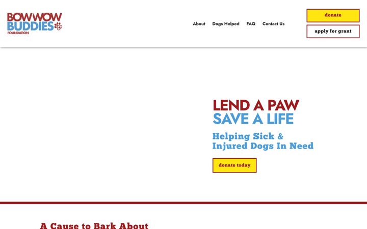 Screenshot of bowwowbuddies.com